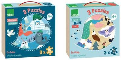 Nouveaux puzzles enfants Vilac